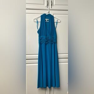 Evan Picone Blue Turquoise Dress Size 6